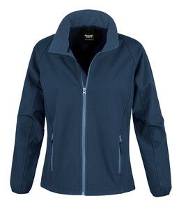 Result R231F - Core Ladies Printable Soft Shell Navy / Navy