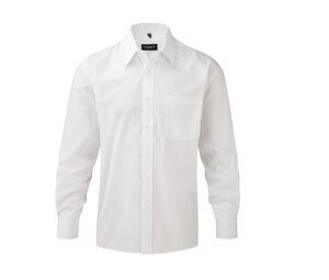 Russell Collection JZ934 - Mens Long Sleeve Polycotton Easy Care Poplin Shirt