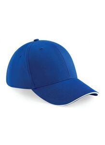 Beechfield BF020 - Athleisure 6 Panel Cap Bright Royal/White