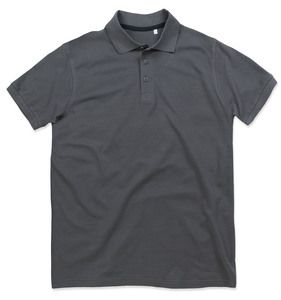 Stedman STE9060  - Short sleeve polo shirt for men Stedman - HARPER Slate Grey