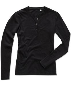 Stedman STE9580 - Long sleeve with buttons for women Stedman - SHARON HENLEY Black Opal