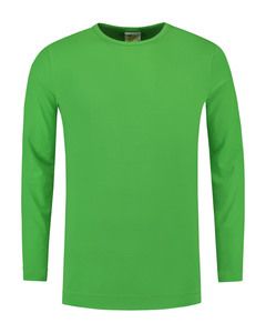 Lemon & Soda LEM1265 - T-shirt Crewneck cot/elast LS for him Lime