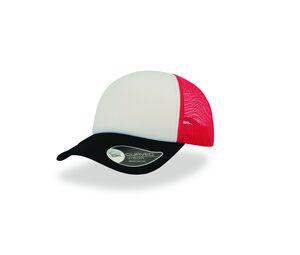 Atlantis AT011 - Rapper Cap White/ Red/ Black