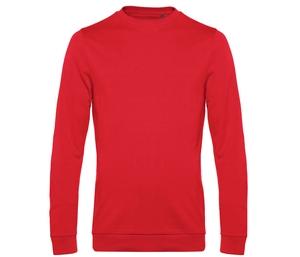 B&C BCU01W - Round Neck Sweatshirt # Red