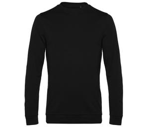 B&C BCU01W - Round Neck Sweatshirt # Black Pure