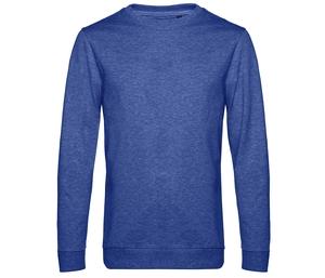B&C BCU01W - Round Neck Sweatshirt # Heather Royal Blue