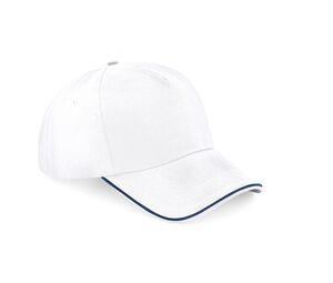 Beechfield BF025C - Authentic Cap visor passpoilée White/ French Navy