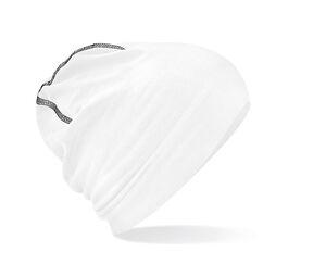 Beechfield BF366 - Hemsedal cotton beanie White / Black