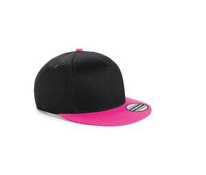 Beechfield BF615 - Snapback children's cap Black / Fuchsia