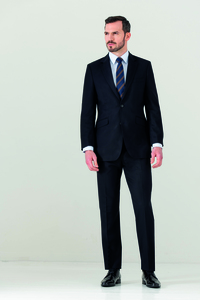 CLUBCLASS CCJ9502 - Titanium Fitted Suit Jacket Black