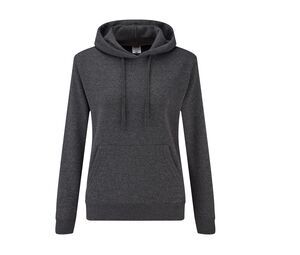 Fruit of the Loom SC269 - Lady Fit Hooded Sweat Dark Heather Grey