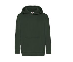 Fruit of the Loom SC371 - Kids Hooded Sweat (62-034-0) Bottle Green