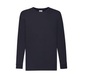 Fruit of the Loom SC6107 - Children's long sleeve t-shirt Deep Navy