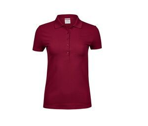 Tee Jays TJ145 - Womens luxury stretch polo Deep Red 