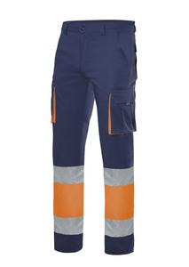 VELILLA V3030 - HIGH-VISIBILITY TWO-TONE MULTI-POCKET PANTS