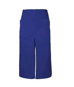 VELILLA V4209 - LONG APRON WITH OPENING AND POCKETS Royal Blue