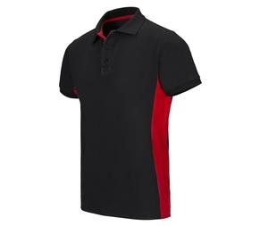 VELILLA V5504 - POLO BICOLORE MANCHES COURTES Black / Red