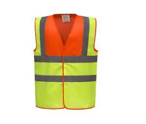 Yoko YK100 - High visibility 2 b&b vest Child (HVW100CH) Hi Vis Orange / Hi Vis Yellow