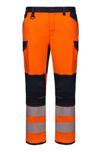 Velilla 303010S - WOMEN'S STRETCH PANTS NAVY BLUE/HI-VIS ORANGE