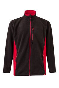 Velilla 201504 - TWO-TONE FLEECE JACKET Black/Red