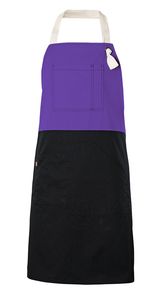 Velilla 404210B - TWO-TONE BIB APRON Violet