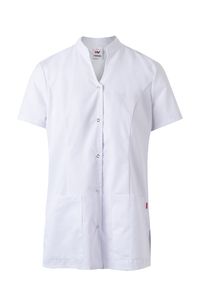 Velilla 535203 - SNAP BUTTONS SCRUB TOP White