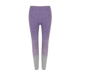 Tombo TL300 - Fade-out leggings Purple / Light Grey Marl