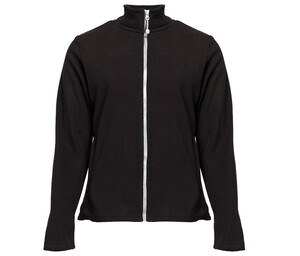 BLACK&MATCH BM701 - Women's zipped fleece jacket Black / White