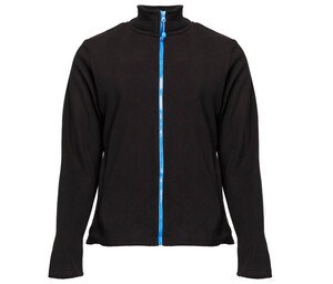 BLACK&MATCH BM701 - Women's zipped fleece jacket Black / Royal