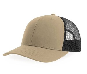 ATLANTIS HEADWEAR AT220 - 6-panel trucker cap Khaki / Black