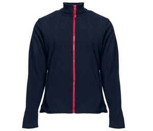 BLACK&MATCH BM701 - Women's zipped fleece jacket Navy / Red