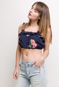 Lilie Rose 1TP3C - Printed Crop top